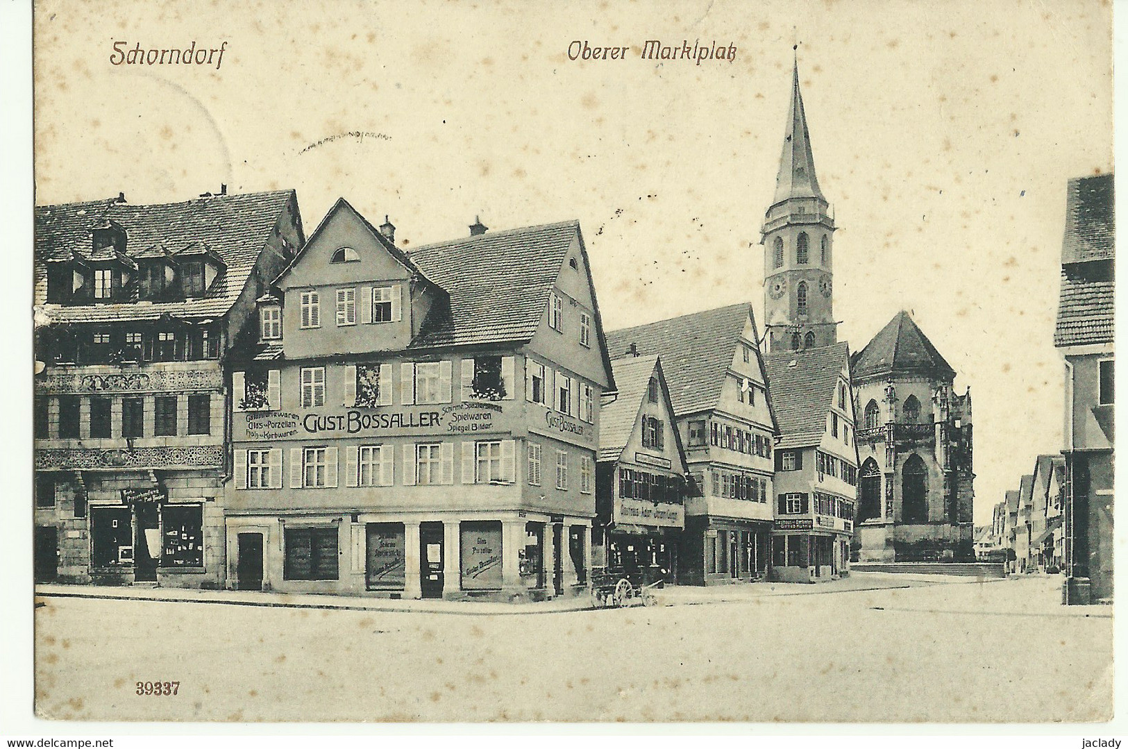 Schorndorf -- Oberer Marktplatz.   (2 Scans) - Schorndorf