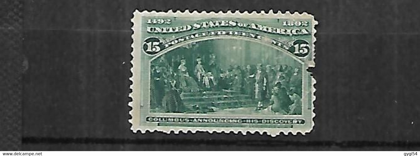 Etats - Unis 1893   Cat  Yt N° 89   N* MLH MANQUE UNE DENT COTE   DROIT - Unused Stamps