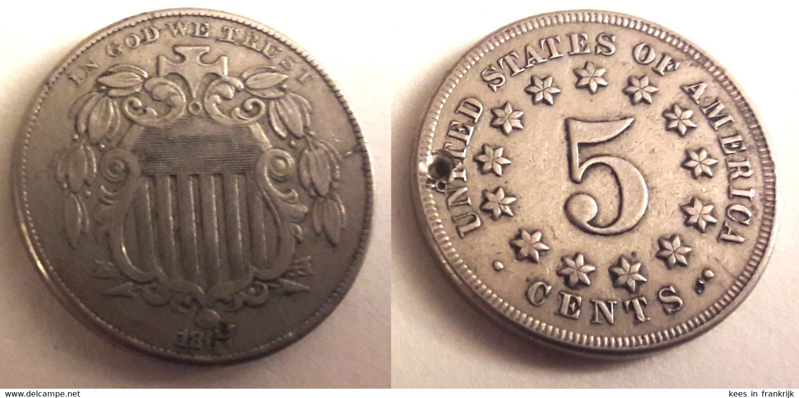 USA - 5 Cents 1967  - Shield Nickel - 1866-83: Shield (Écusson)