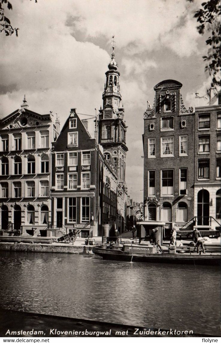 Amsterdam - Kloveniersburgwal Met Zuiderkerktoren - Péniche - Pays Bas Netherland - Amsterdam