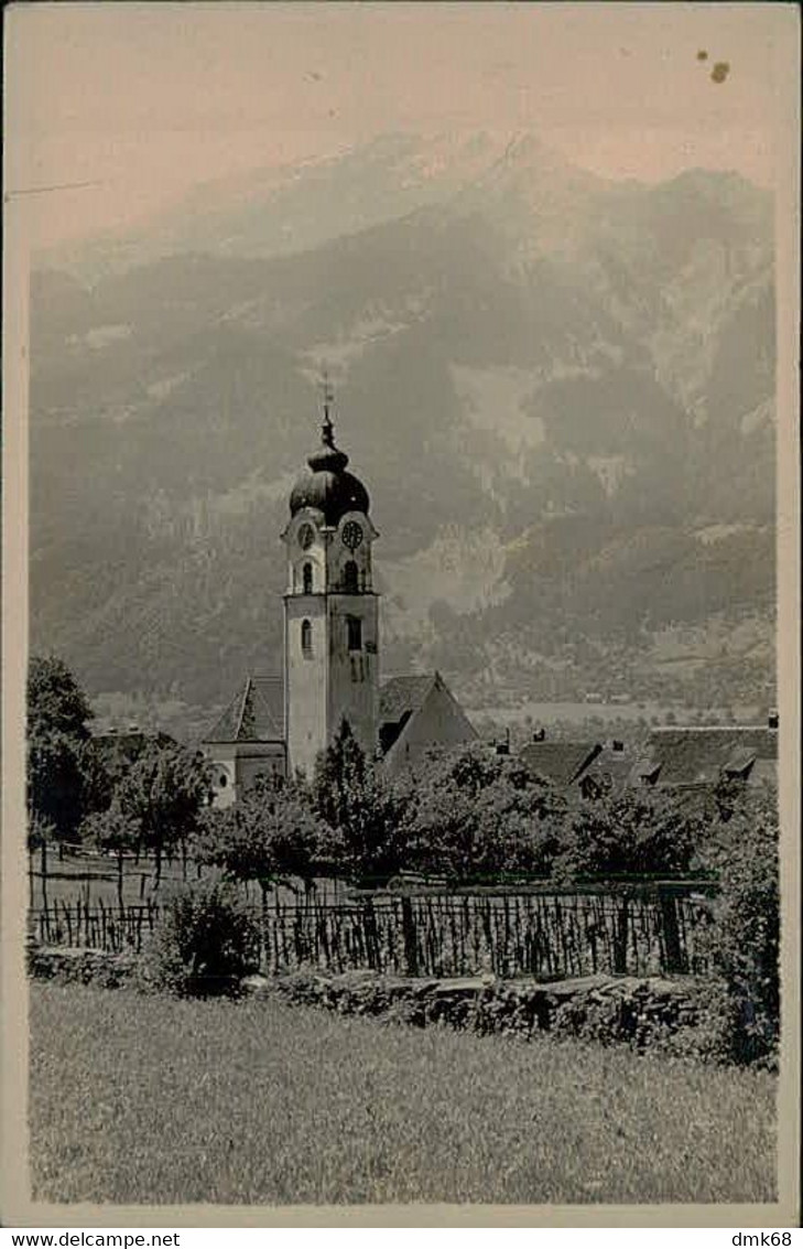 SWITZERLAND - KATHOLISCHE KIRCHE ZIZERS - GRAUBD. - RPPC POSTCARD 1930s (15567) - Zizers