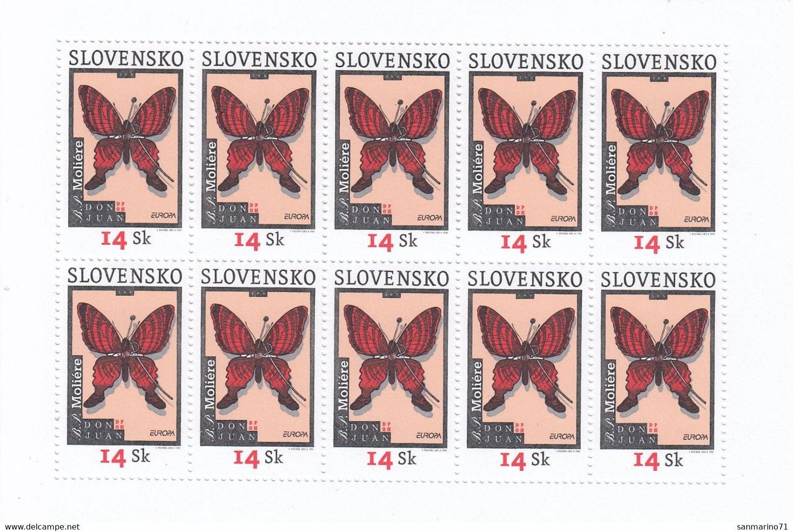 SLOVAKIA 454,unused - Blocks & Sheetlets
