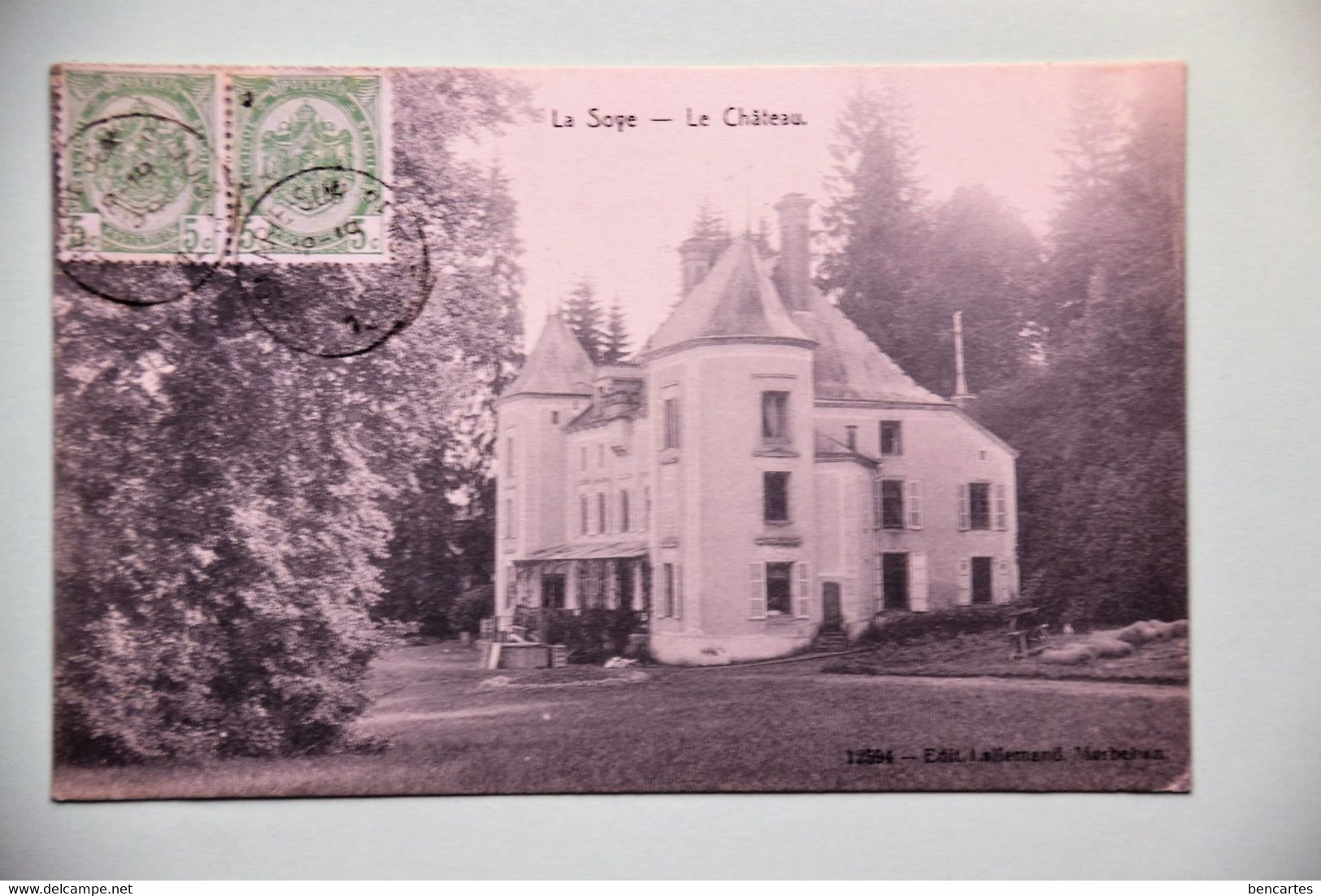La Soye 1912: Le Château. Ed Lallemand Marbehan - Habay