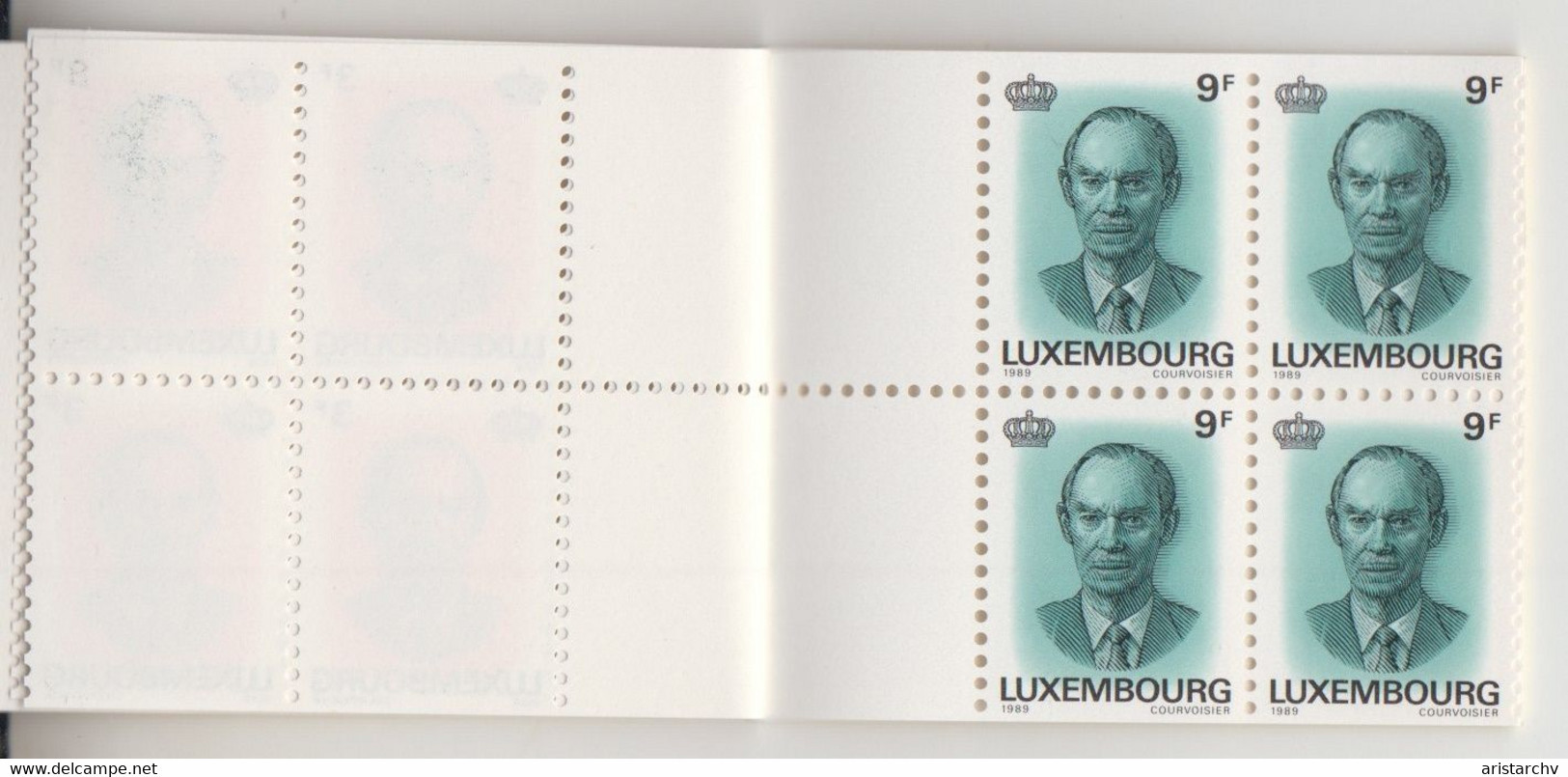 LUXEMBOURG 1989 GRAND DUC JEAN BOOKLET - Carnets