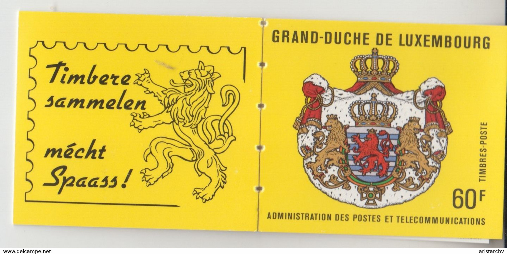 LUXEMBOURG 1989 GRAND DUC JEAN BOOKLET - Postzegelboekjes