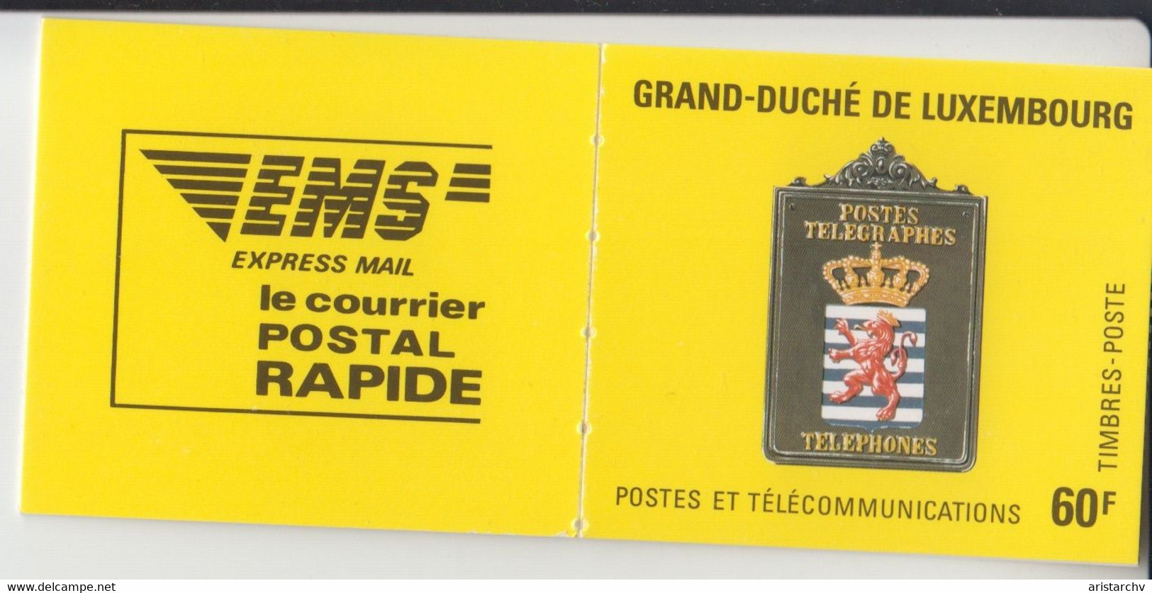 LUXEMBOURG 1991 POST TELEGRAPH TELEPHONE BOOKLET - Carnets