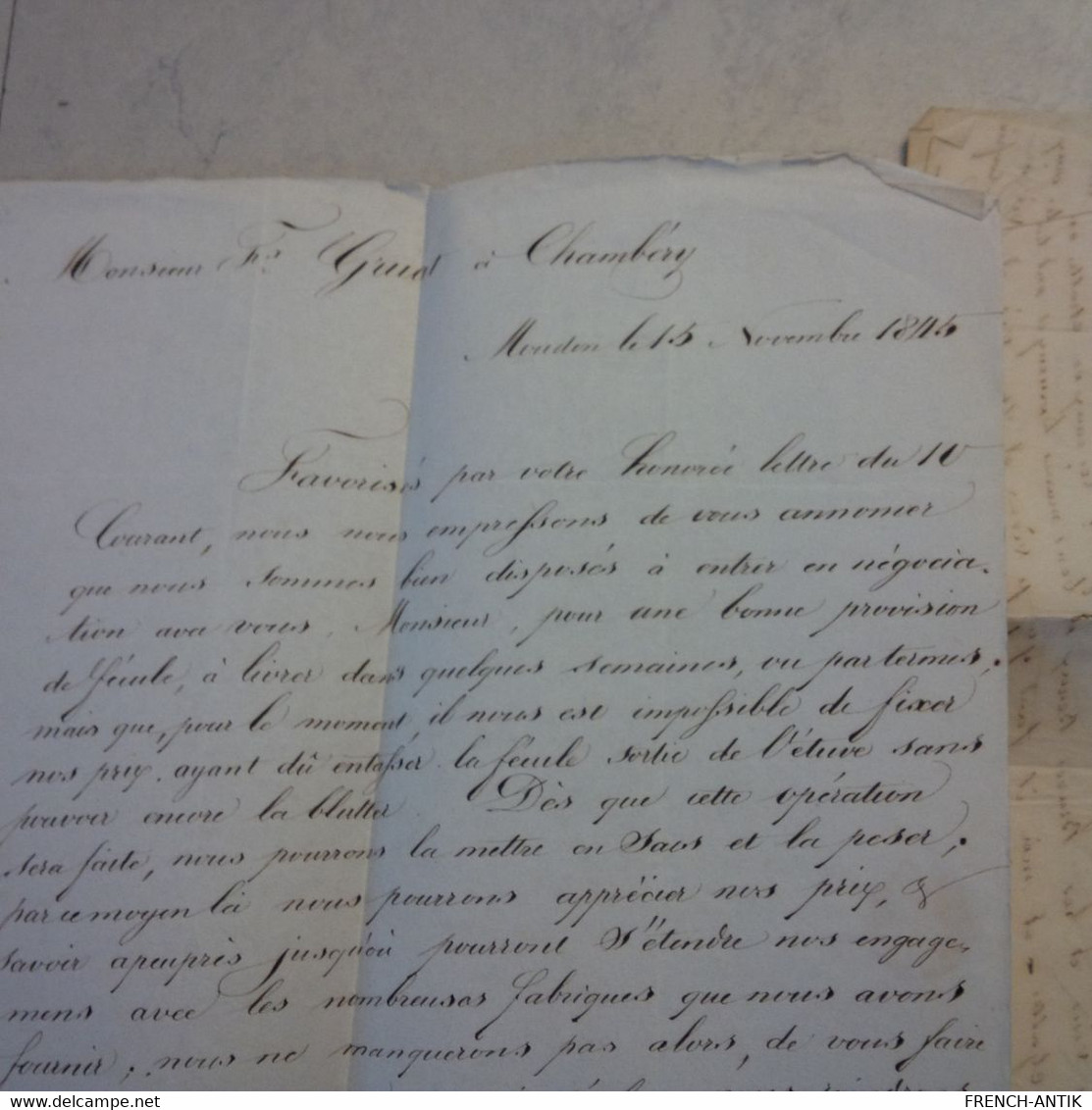 LOT 15 LETTRE POUR CHAMBERY DONT KOENIGSBERG PRUSSE MILITARIA FAMILLE GRUAT ET FOREST COLONEL 1810 1870 - Other & Unclassified