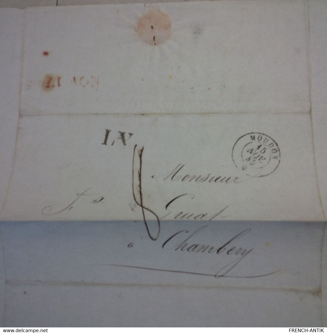 LOT 15 LETTRE POUR CHAMBERY DONT KOENIGSBERG PRUSSE MILITARIA FAMILLE GRUAT ET FOREST COLONEL 1810 1870 - Sonstige & Ohne Zuordnung