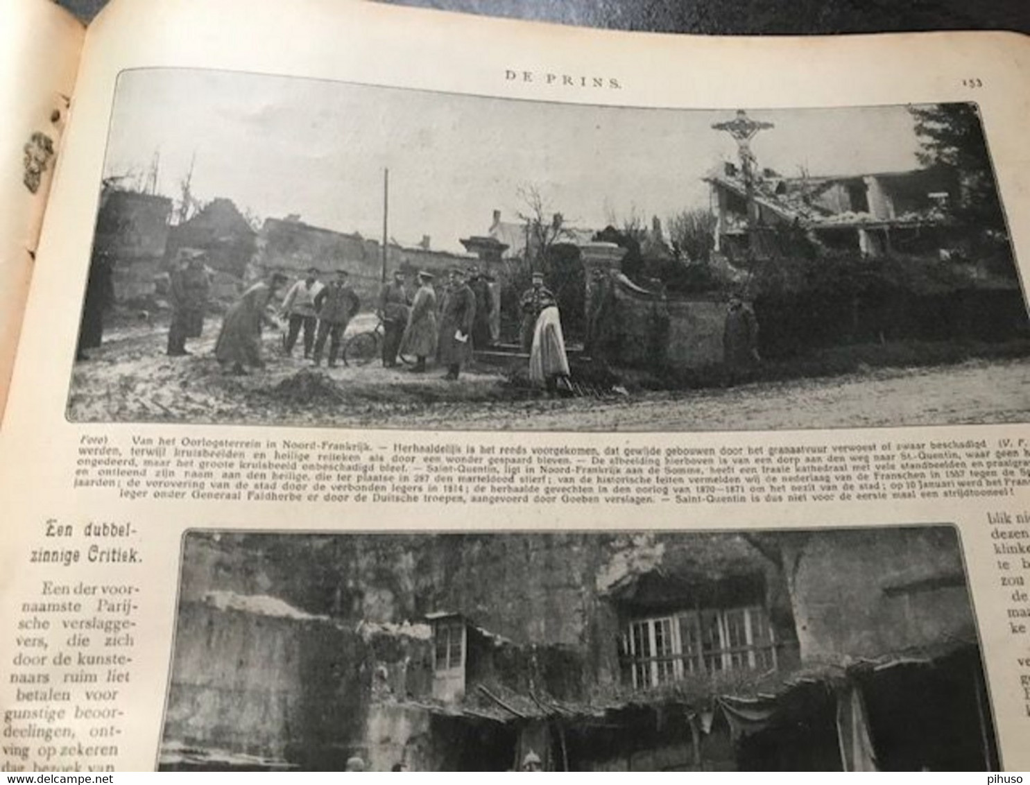Weekly Magazine DE PRINS ( Aug 1914 - June 1915 ) WW-I, Grande Guerre - Geography & History