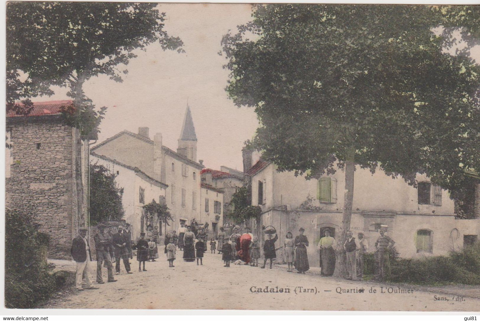 CPA - CADALEN - Quartier De L'Oulmet - Cadalen