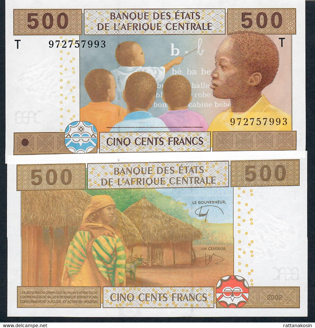 C.A.S. CONGO P106Td2 500 FRANCS ND Sign.13 COMPOSITE (EVER FIT) S/n Starts With 9 New Variety 2022 ??  UNC. - Central African States