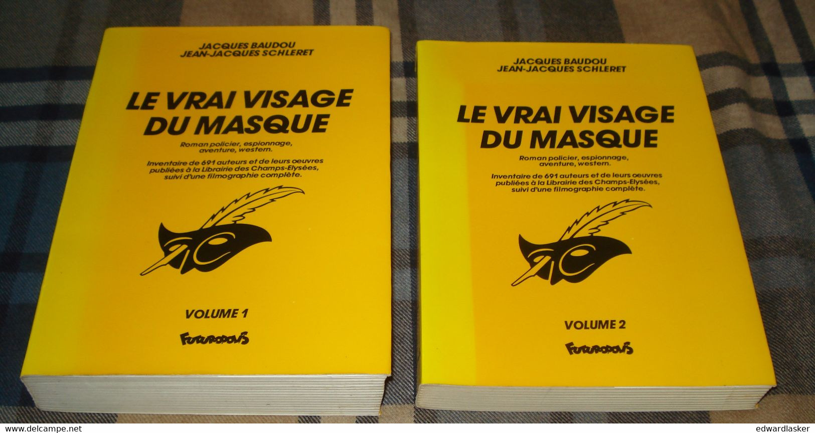 LE VRAI VISAGE DU MASQUE 1 & 2 /Jacques Baudou Et J.J. Schléret - Futuropolis 1984 - Très Bon état - Le Masque