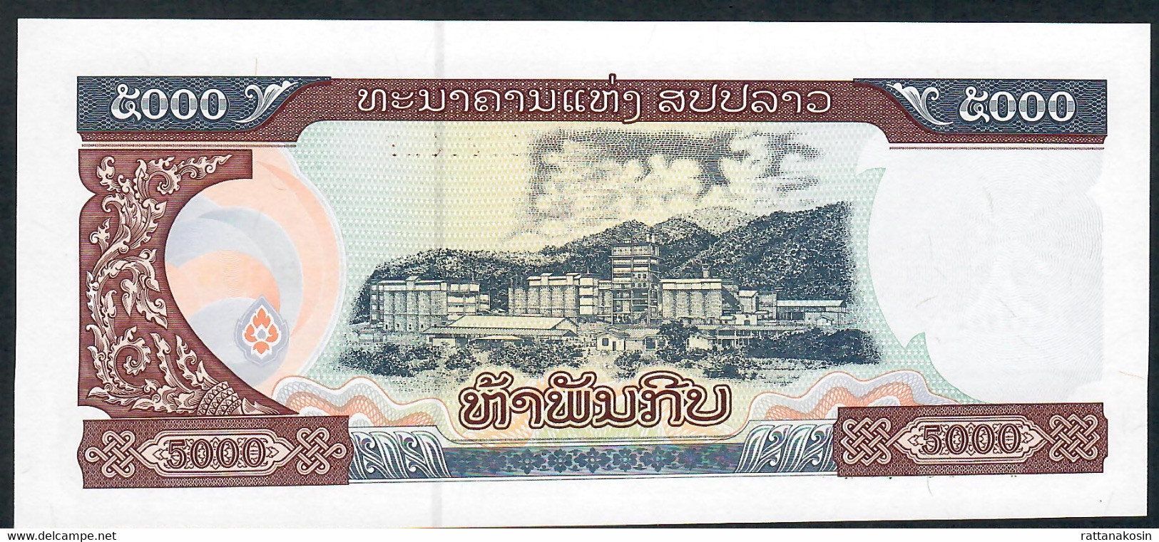 LAOS B520 = P41A ?   5000 KIP 2020 Issued 15.10.2022 #AB     UNC. - Laos