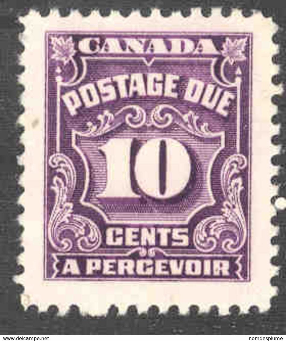 1030R) Canada Postage Due J20  Used   1933 - Portomarken