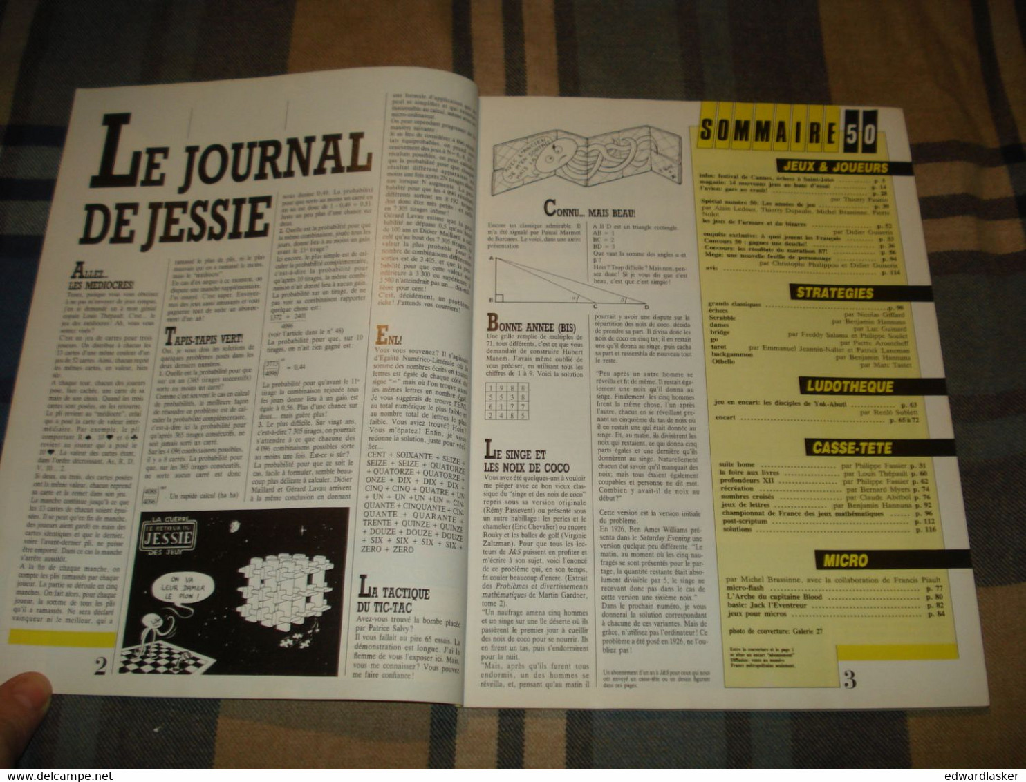 Revue JEUX ET STRATEGIE N°50 - 1988 - échecs, Jeux De Rôle, Go, Scrabble, Etc - Jeux De Rôle