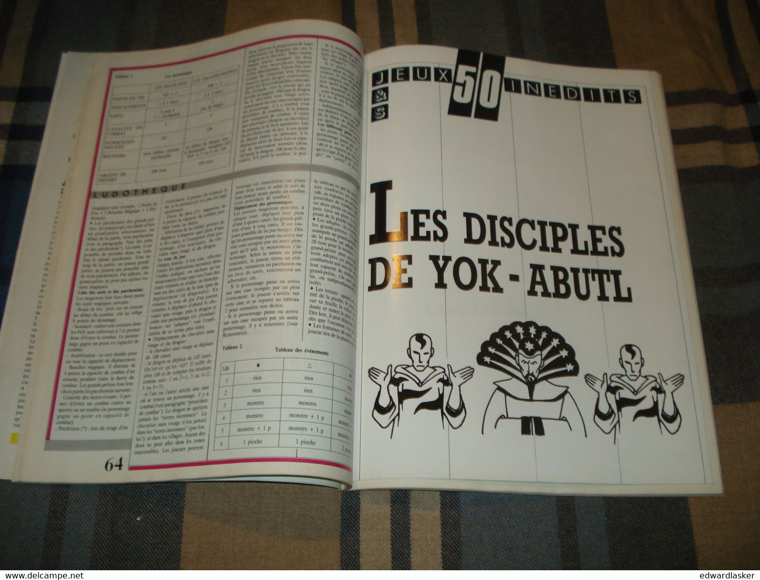 Revue JEUX ET STRATEGIE N°50 - 1988 - échecs, Jeux De Rôle, Go, Scrabble, Etc - Juegos De Representaciones