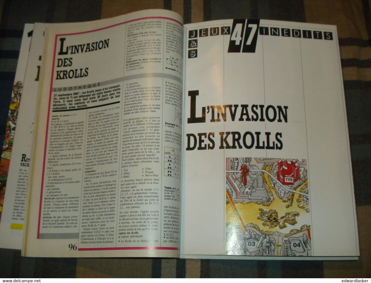 Revue JEUX ET STRATEGIE N°47 - 1987 - échecs, Jeux Mathématiques, Etc [2] - Plays Of Role