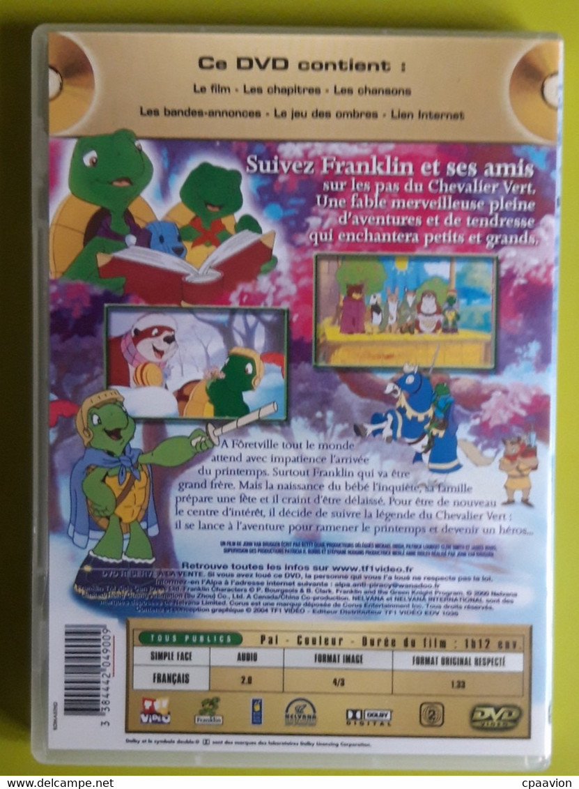 3 DVD Franklin, Le Noël Magique De Franklin, La Rentrée Des Classes De Franklin, Franklin Et Le Chevalier Vert - Cartoni Animati