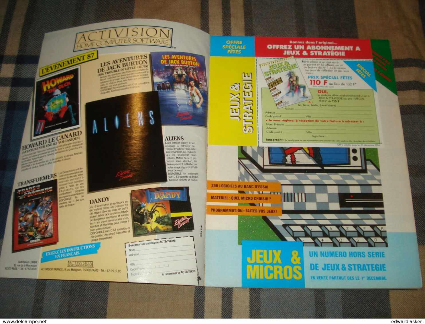 Revue JEUX ET STRATEGIE N°42 - 1986 - échecs, Guide De Tous Les Jeux, Etc - Plays Of Role