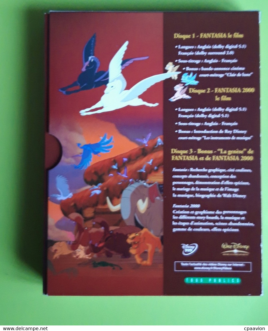 DVD Collector Fantasia Anthologie; Fantasia, Fantasia 2000, La Genèse - Cartoni Animati