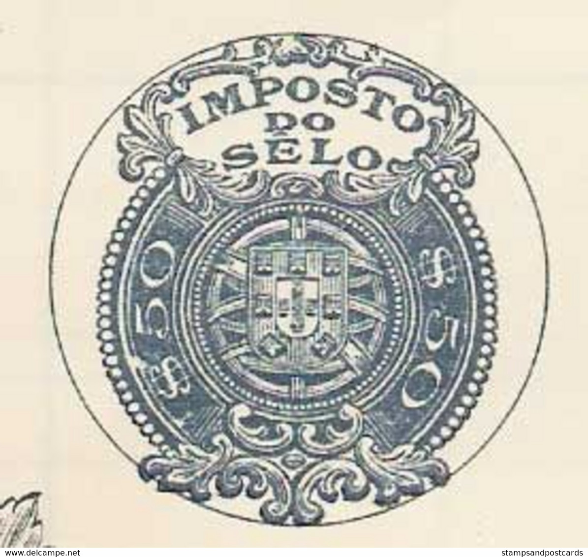 Portugal Titre 5 Action Co Continental Fosforos Allumettes Timbre Fiscal 1928 Stock Certificate 5 Share Match Factory - Brieven En Documenten