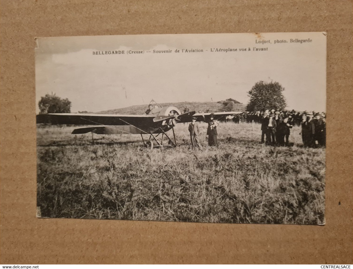 Carte  Aéroplane Avant Départ BELLEGARDE PHOTO LUQUET - Bellegarde