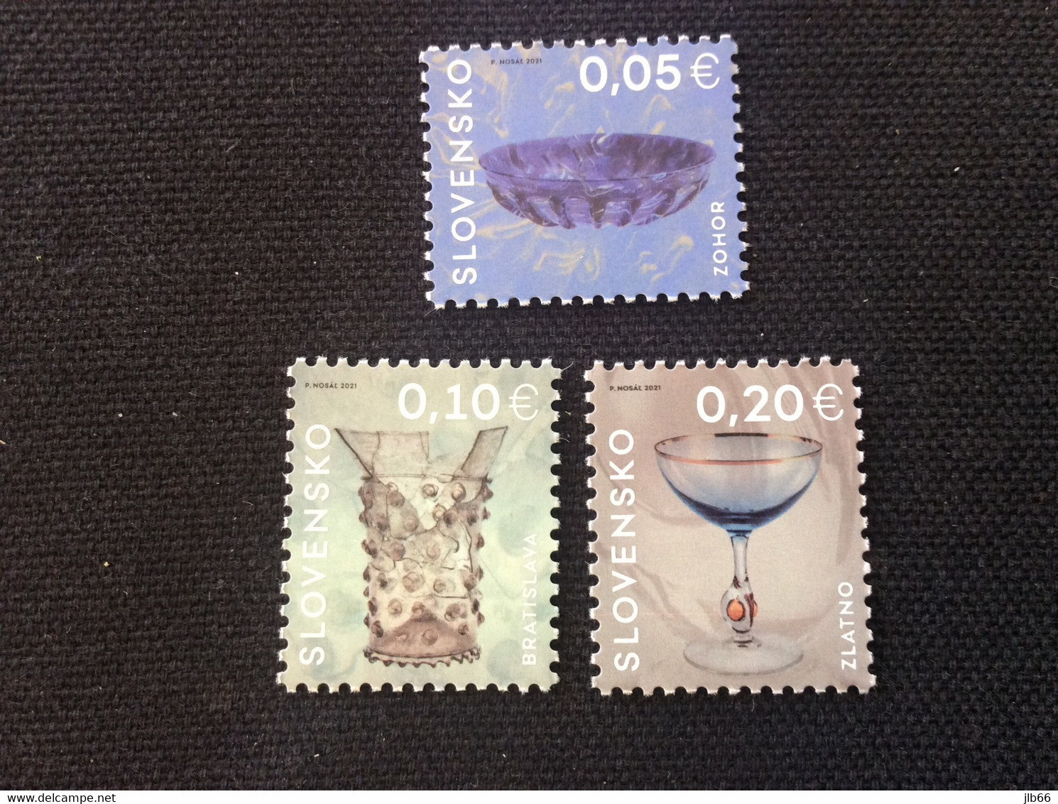 2021 YT 813/815 ** Série De 3 Timbres Art Décoratif Verre Roman Gobelet Gothique Et Collection Dorée Suzanne De Zlatn - Unused Stamps