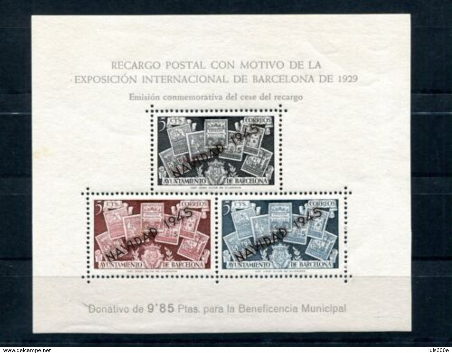 1945.ESPAÑA.BARCELONA.EDIFIL NE32**.NUEVA SIN FIJASELLOS(MNH).CATALOG0 275€ - Barcelona