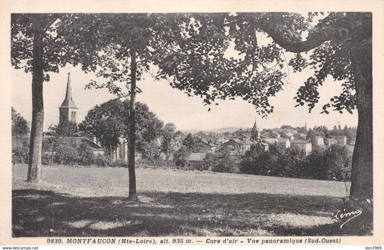 MONTFAUCON-en-VELAY (Haute-Loire) - Vue Panoramique (Sud-Ouest) - Montfaucon En Velay