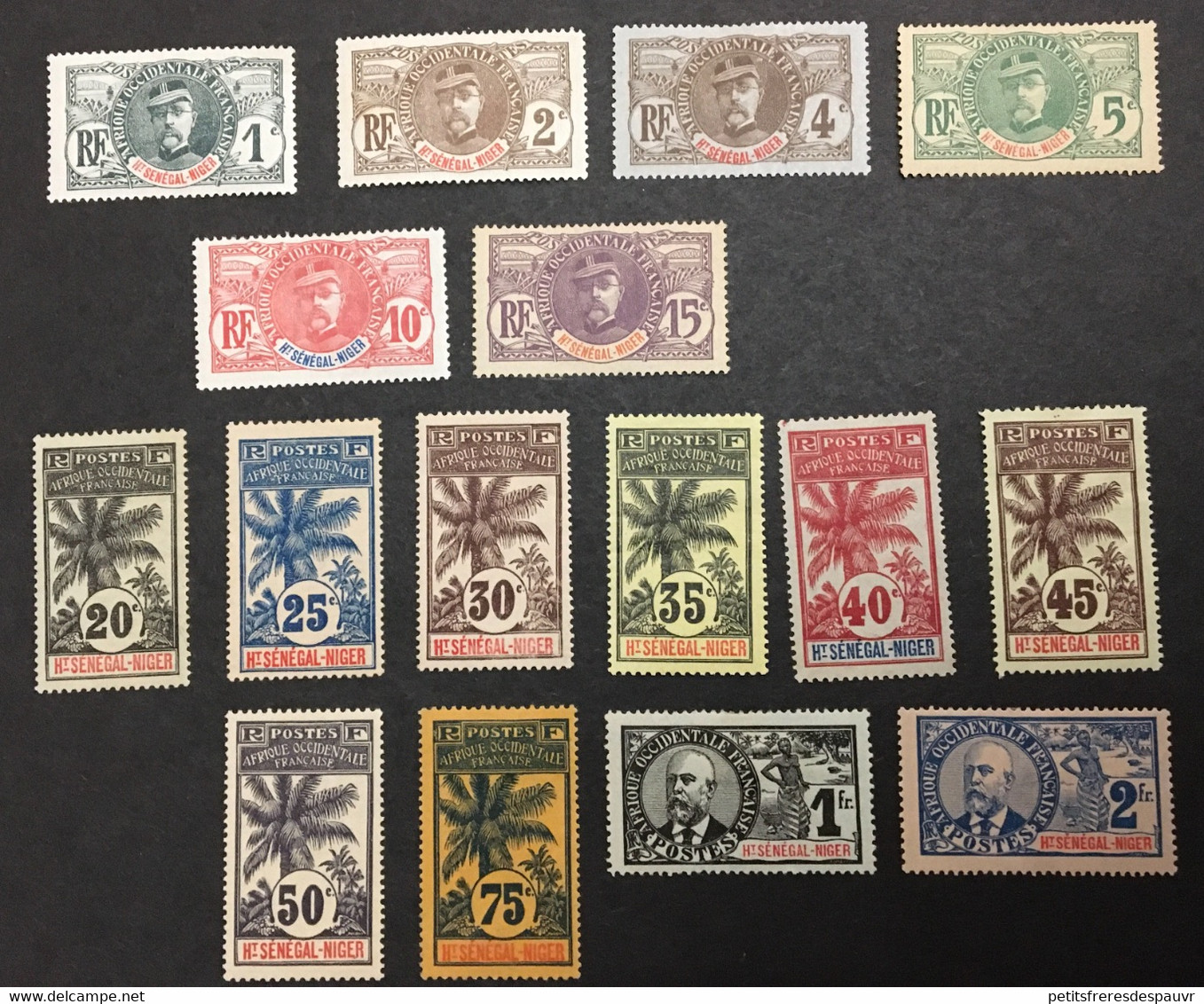 HAUT SENEGAL -  YT 1 à 16 (16 Valeurs) Neufs Avec Charnière MH * (cote 260E) - Unused Stamps