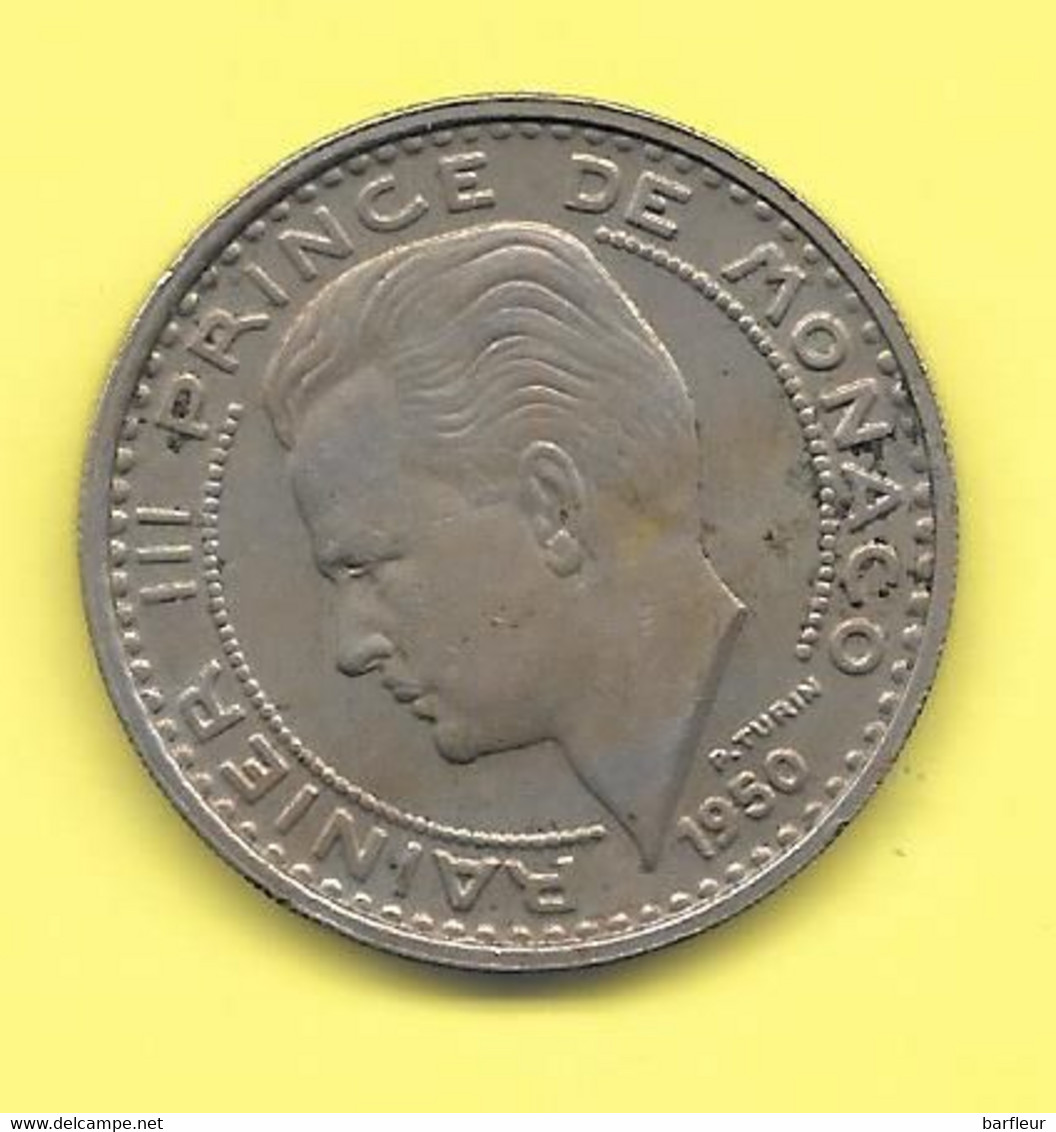 MONACO :  Pièce De 100 Francs Rainier III Année 1950 - 1949-1956 Francos Antiguos