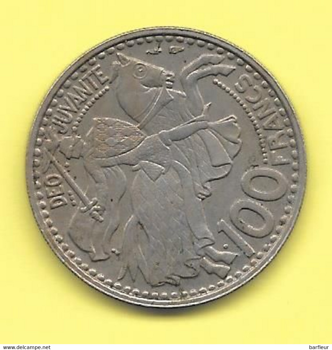 MONACO :  Pièce De 100 Francs Rainier III Année 1950 - 1949-1956 Francos Antiguos