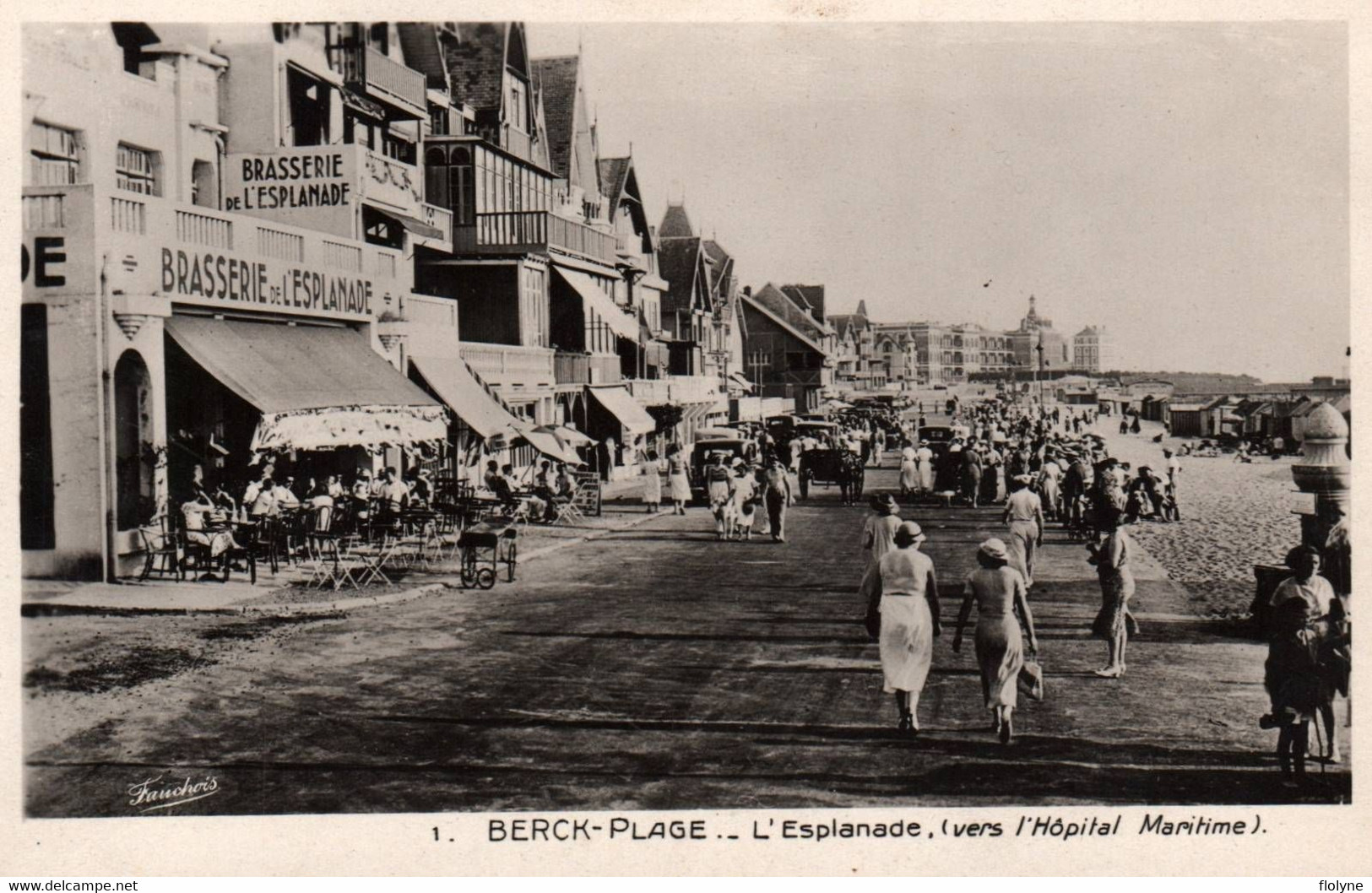 Berck Plage - L'esplanade - Vers L'hôpital Maritime - Brasserie De L'esplanade - Berck