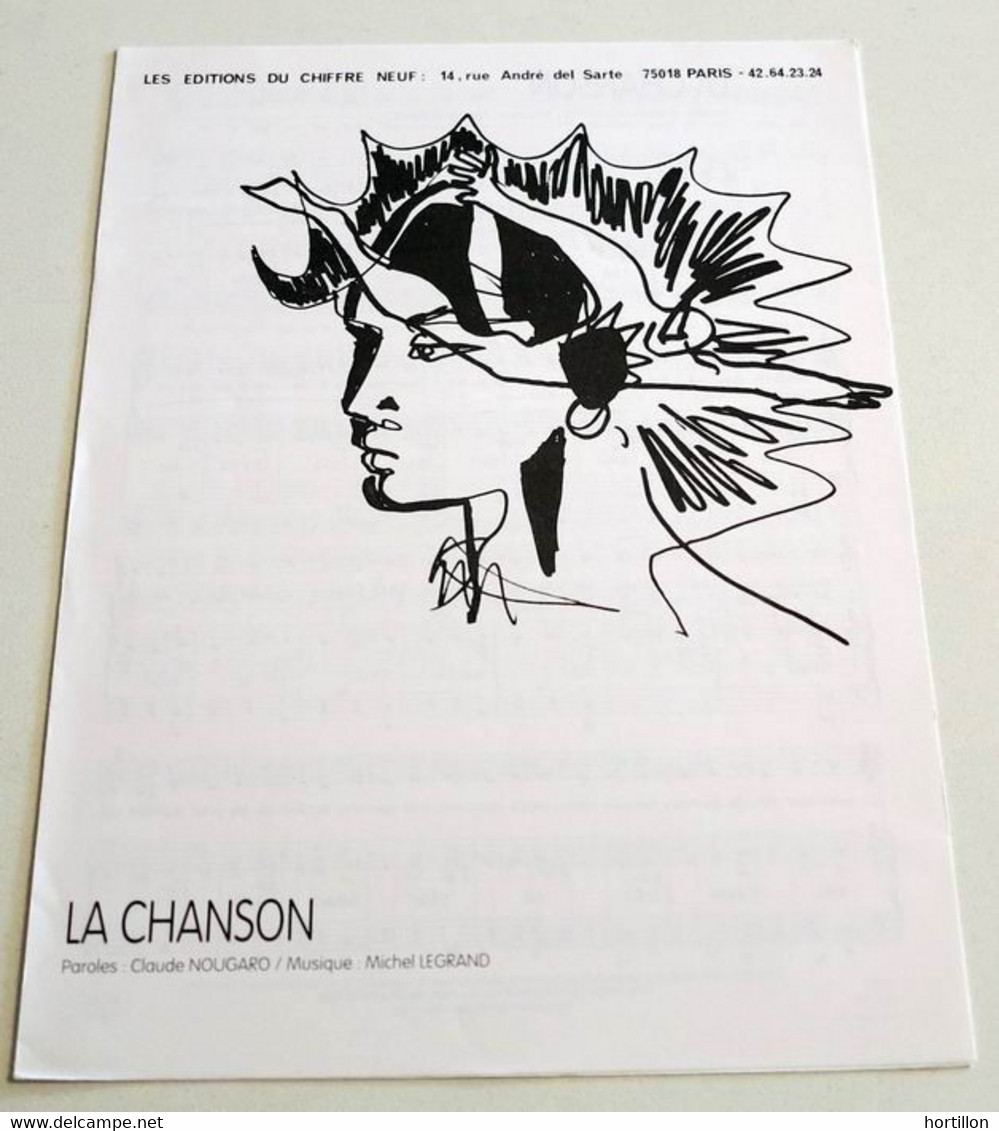 Partition Moderne Sheet Music CLAUDE NOUGARO : La Chanson * 90's - Chansonniers