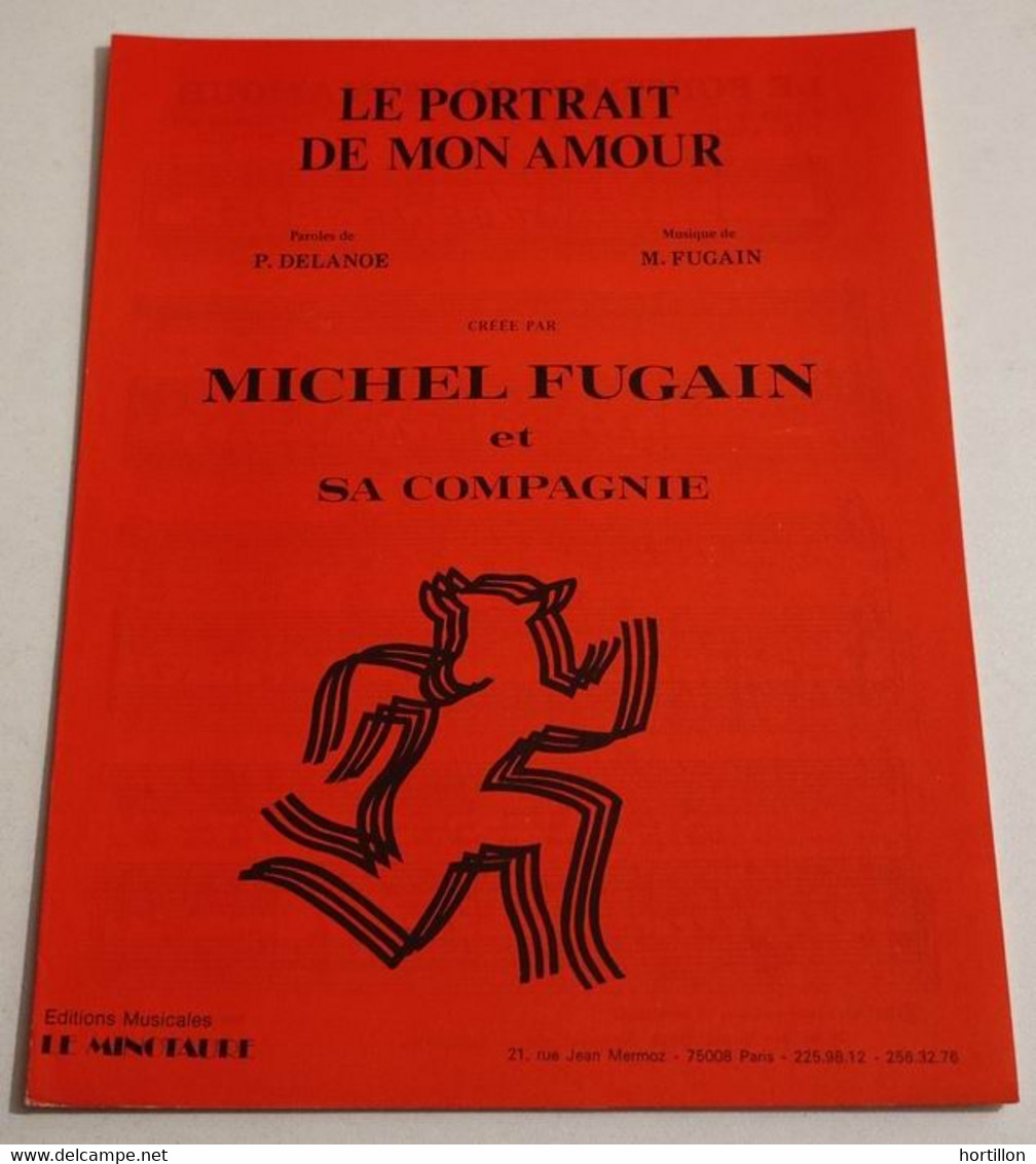 Partition Sheet Music MICHEL FUGAIN : Le Portrait De Mon Amour - Libri Di Canti