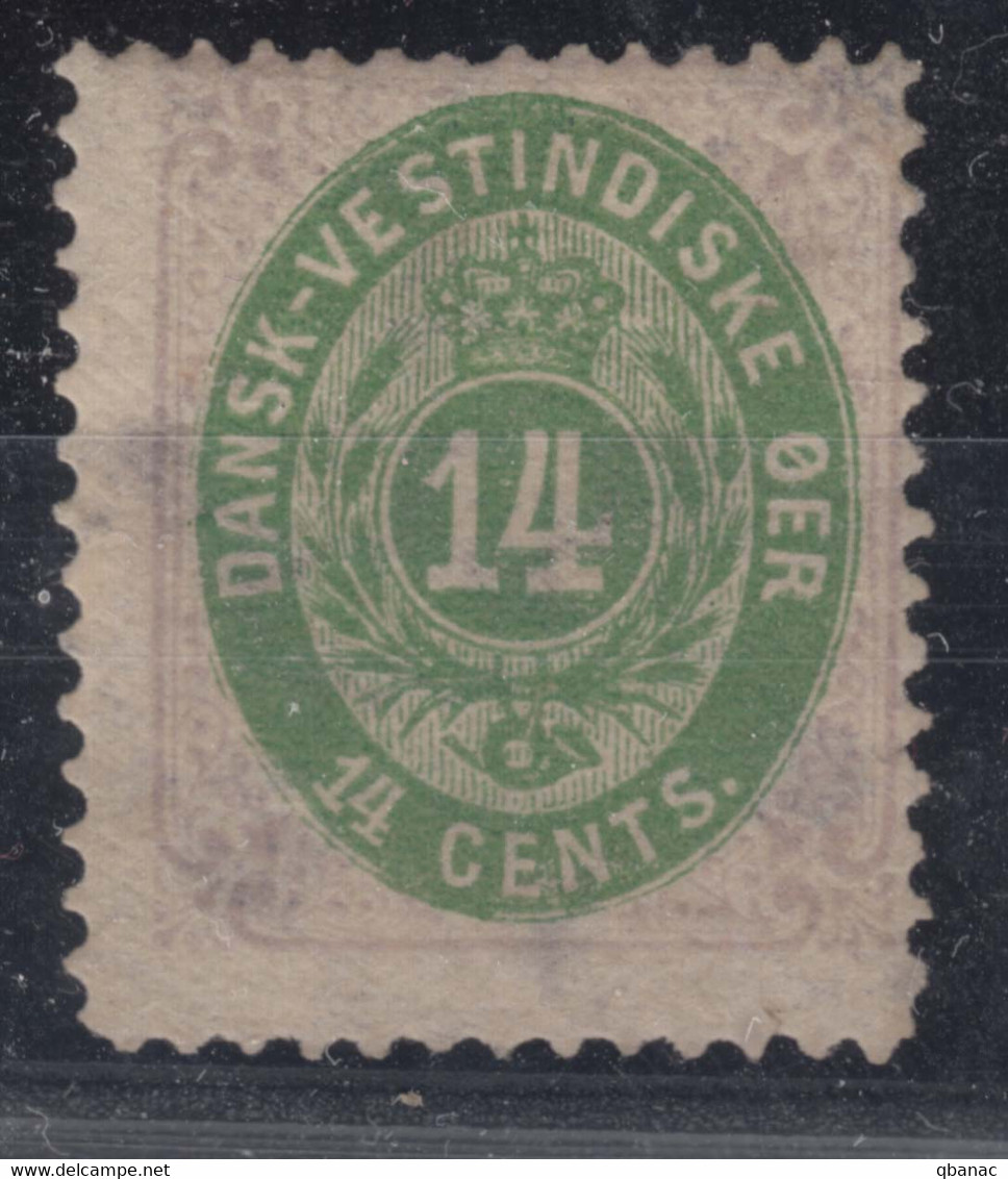 Denmark Danish Antilles (West India) 1873, Normal Frame Mi#9 I, Mint Never Hinged, Nice Gum Without Hinge, Black Spots - Denmark (West Indies)