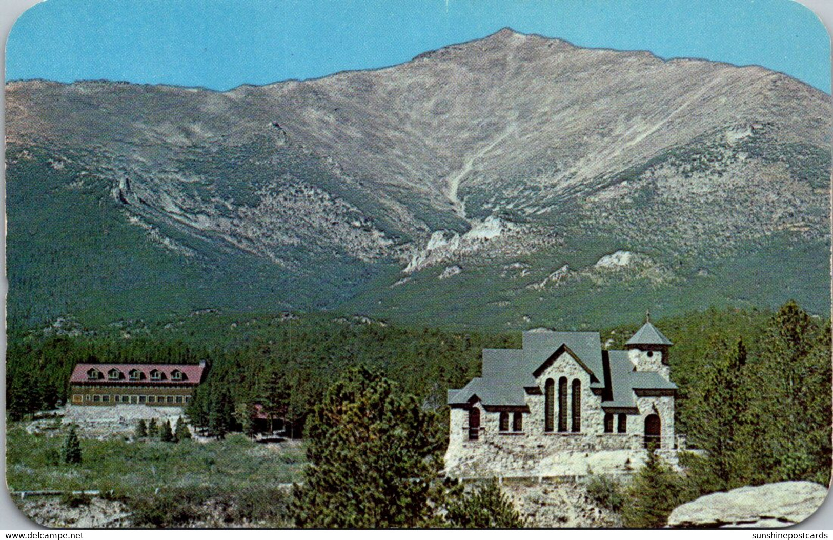 Colorado St Malo's Boy's Camp And Church On The Rock With Mount Meeker In Background - Rocky Mountains
