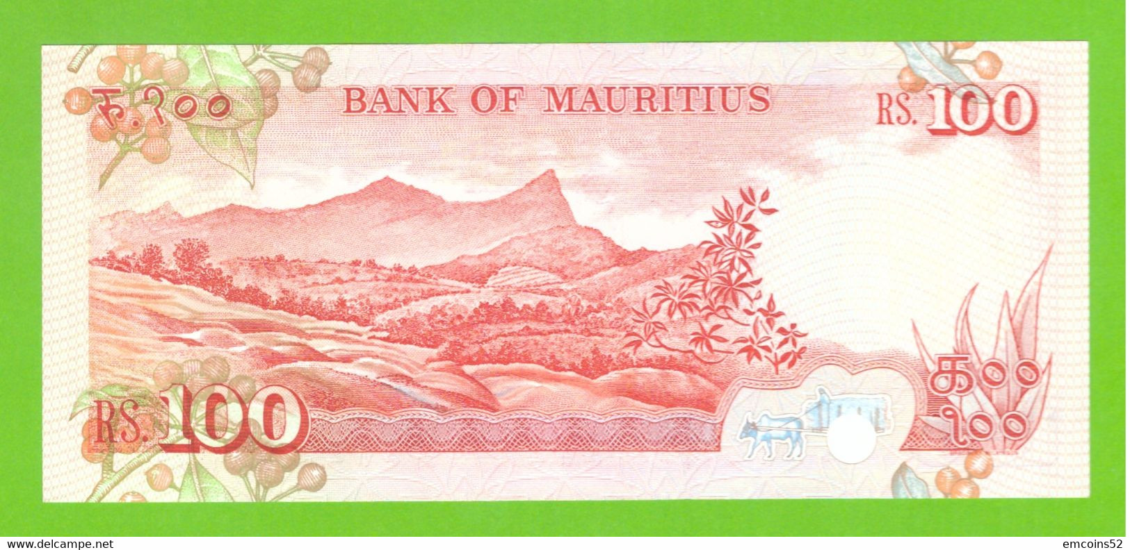 MAURITIUS 100 RUPEES 1986  P-38  XF - Maurice