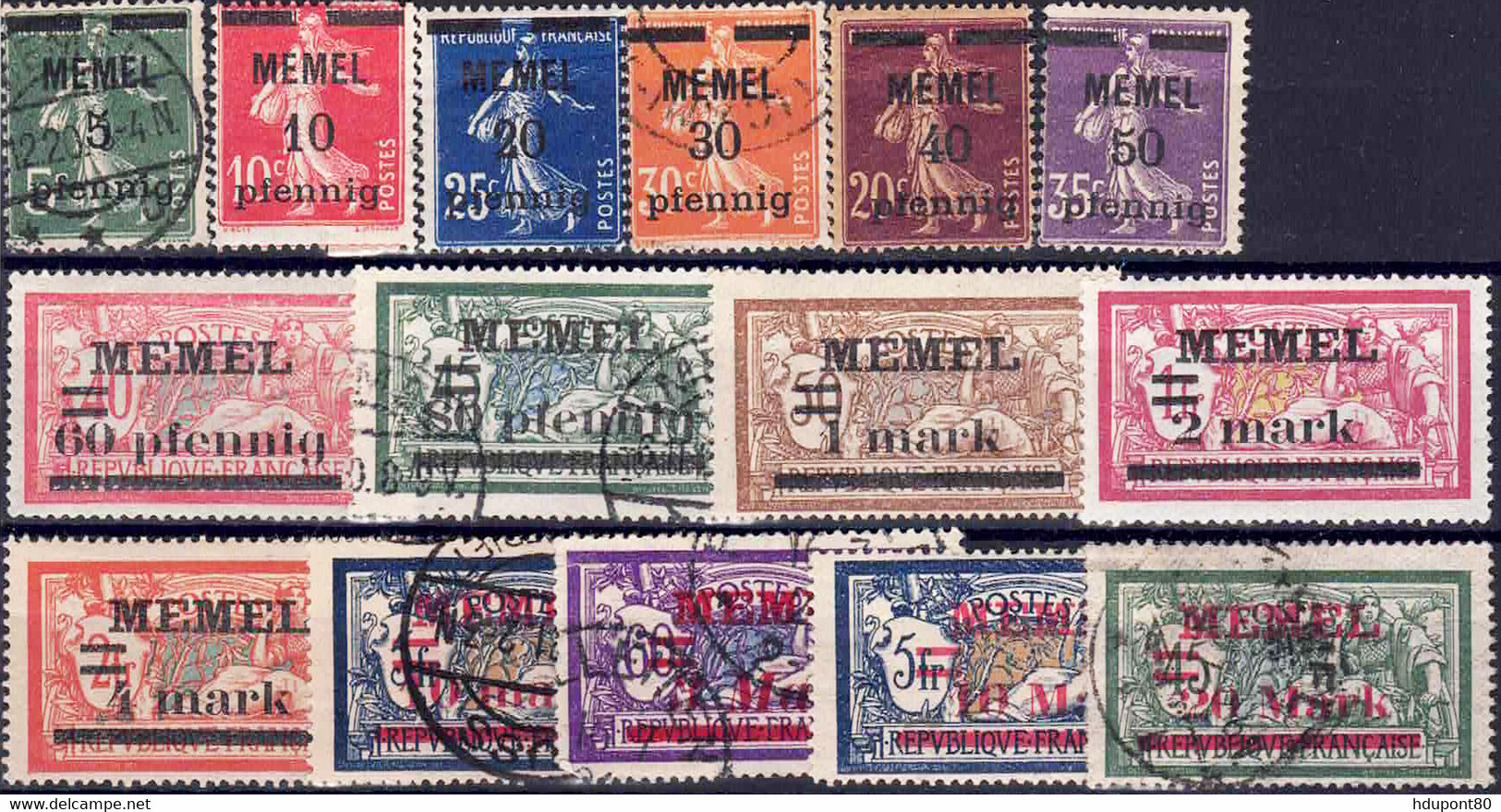 YT 18 à 26,28,31,32,35 à 37 - Used Stamps