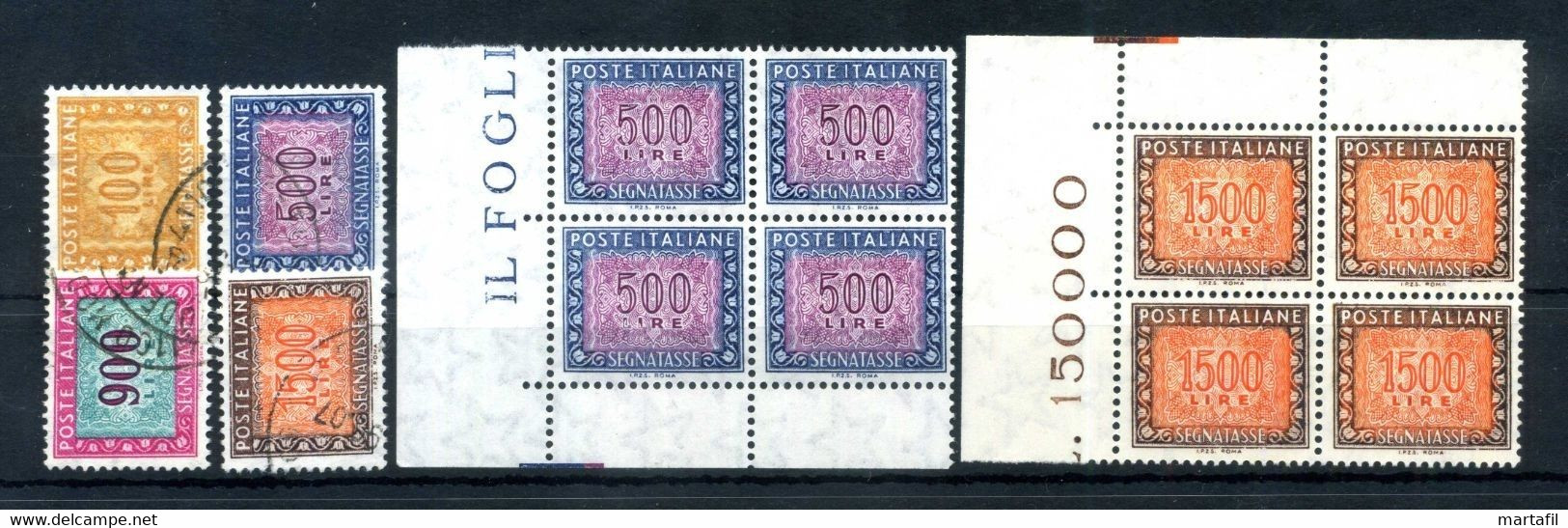 1984-2000 REP. IT. SEGNATASSE STELLE LOTTO MNH ** E USATO - Impuestos