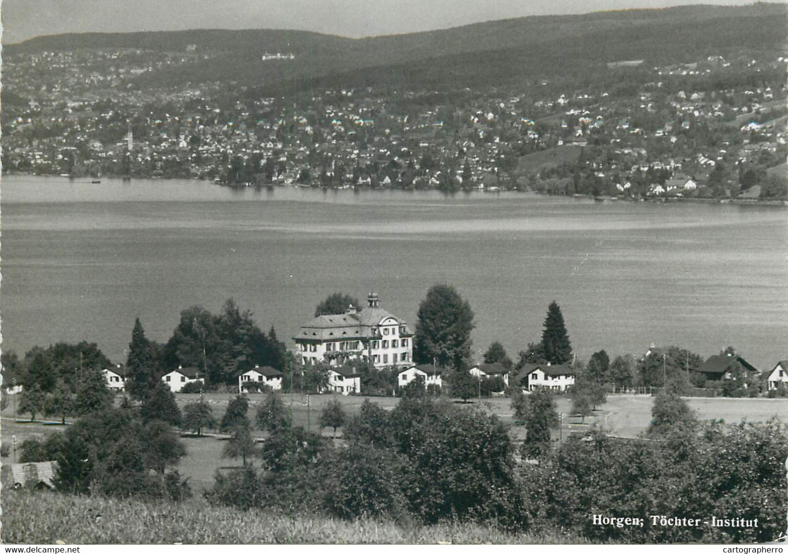 Postcard Switzerland Horgen Tochter-institut Panorama - Horgen