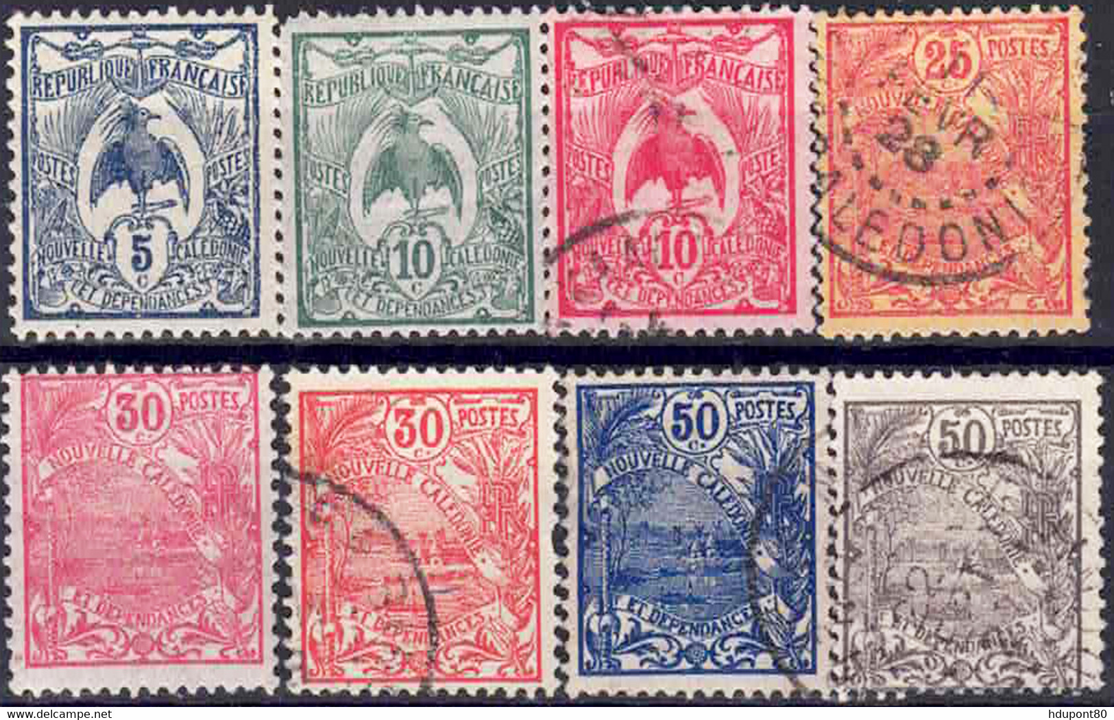 YT 114 à 121 - Used Stamps