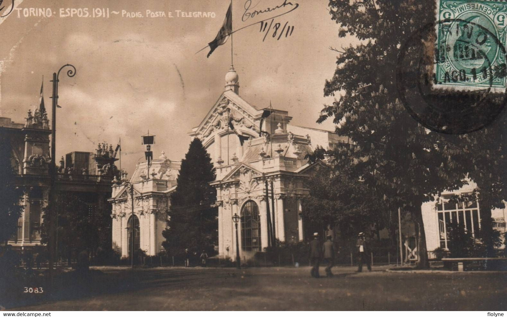 Torino - Turin - Carte Photo - Esposizione 1911 - Padig. Posta E Telegrafo - Italie Italia - Ausstellungen