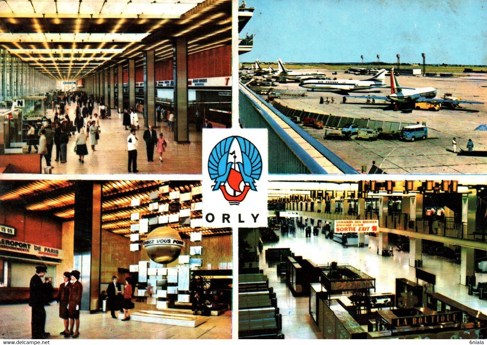 16751 AEROPORT DE PARIS ORLY Le Hall De Stationnement Point De Rendez Vous, La Galerie Marchande (Avion,  Aviation - Vliegvelden