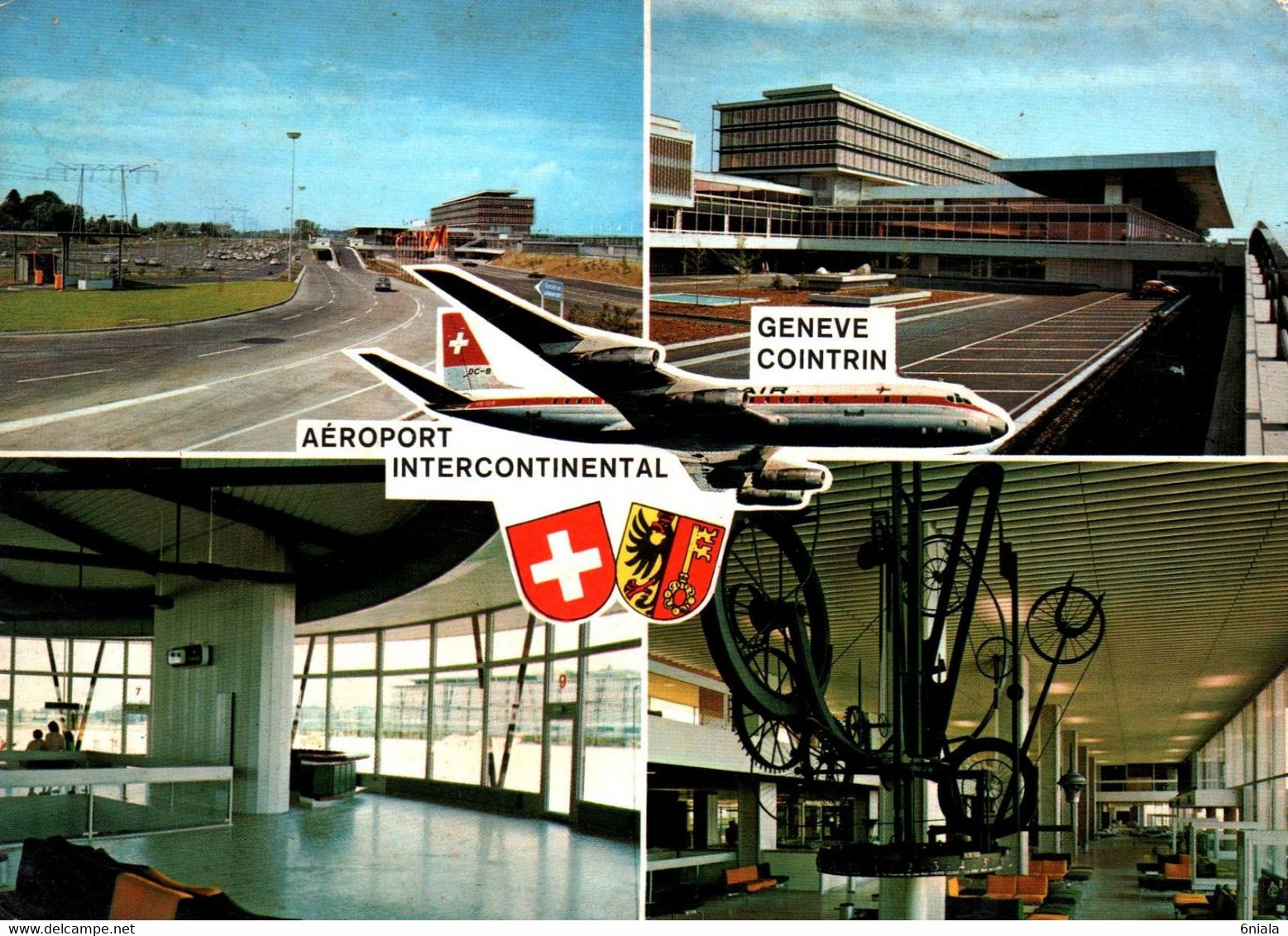 16750 AEROPORT INTERCONTINENTAL  GENEVE COINTRIN   (Avion,  Aviation - Vliegvelden