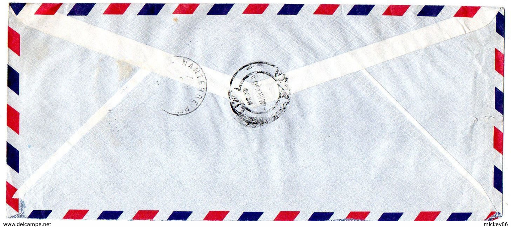 Pérou -1965--Lettre Recommandée   LIMA  Pour NANTERRE-92 (France) ..timbres + EMA  Sur Lettre ...cachet - Peru