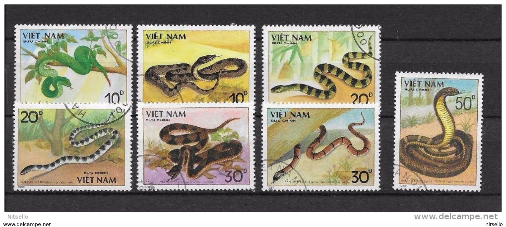 LOTE 1236  //   (C015)   VIETNAM SERPIENTES - Slangen