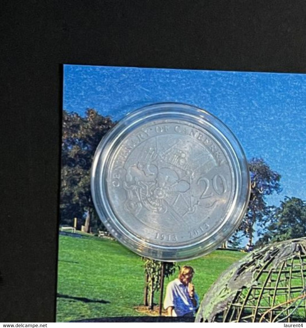 (4 N 13 A) Australia - 0.20 Cents Coin Centenary Of Canberra 2013 / On Canberra Terrestrial Globe - 20 Cents