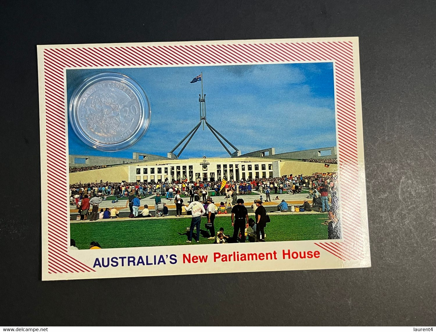 (4 N 13 A) Australia - 0.20 Cents Coin Centenary Of Canberra 2013 / On Canberra & New Parliament House - 20 Cents