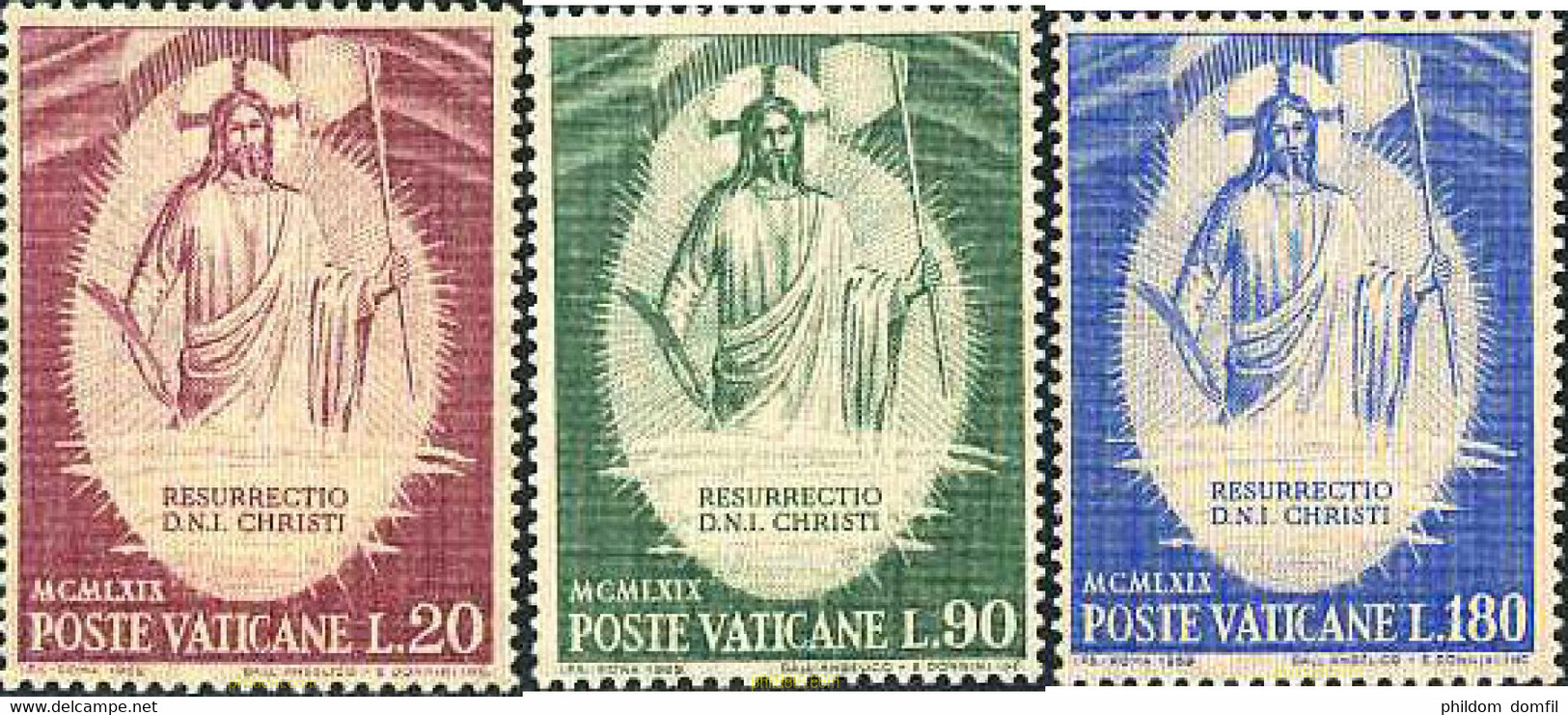 116316 MNH VATICANO 1969 PASCUA - Used Stamps